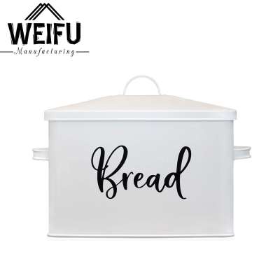 Large Bread box for Kitchen Countertop White