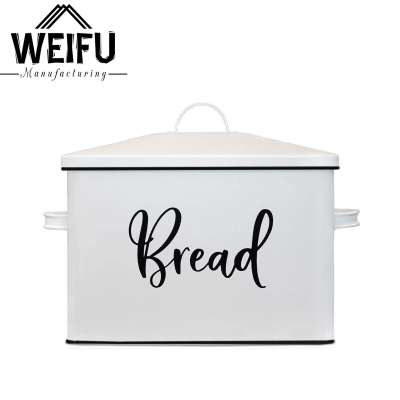 Bread box for Kitchen Countertop White